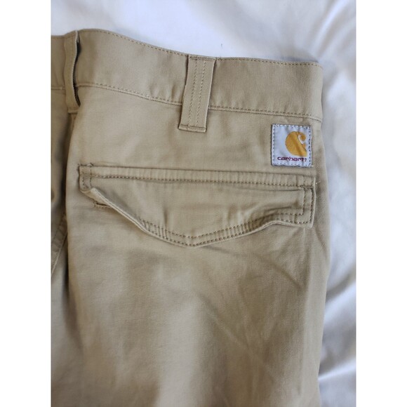 Carhartt Rugged Flex Relaxed Fit Canvas Cargo Work Pant Brown 32x32 BN3574-M - Picture 10 of 15